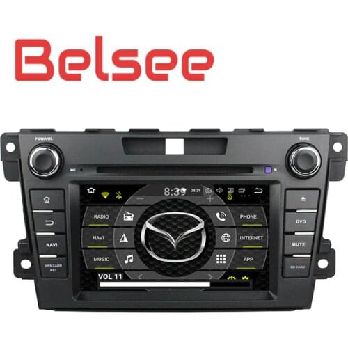 Belsee Android 8.0 Head Unit Car Radio DVD Player Stereo for Mazda CX7 CX 7 CX-7 2007-2015 GPS Navigation System canbus 8 Core