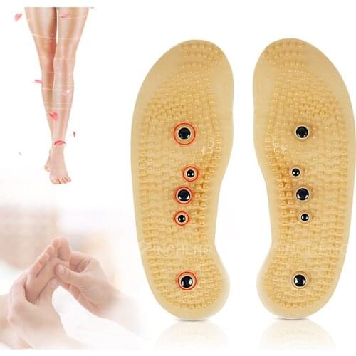INCHENG Sole Acupressure Foot Massager Magnetic Massage Foot Therapy Reflexology Multifunction Pain Relief Slimming Pain Insoles