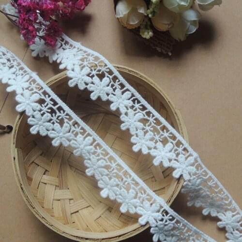 Custom made decorative lace pure cotton lace DIY garment handmade material 2.5cm wide