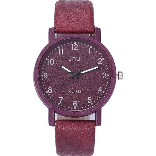 2019 new hot fashion womens simple watch casual leather quartz watch gift clock Relogio Feminino wholesale