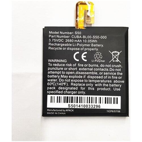 New 2680mAh Battery For CAT S50 Phone Latest Production High Quality CUBA-BL00-S50-000 Battery+Tracking Number