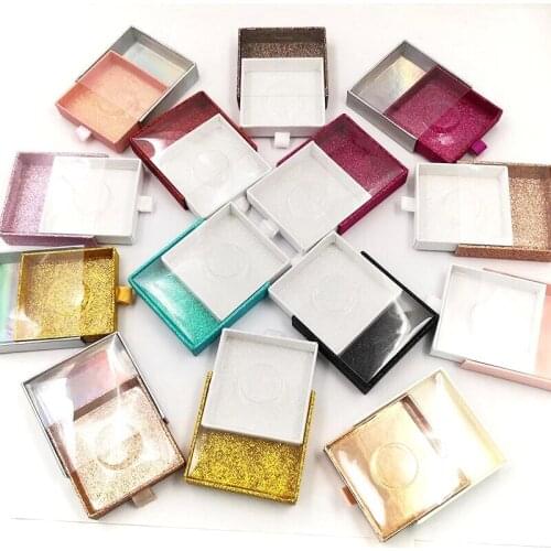 Wholesale customlogo eyelash packaging box label lash boxes packaging faux mink lashes strips empty case bulk make up