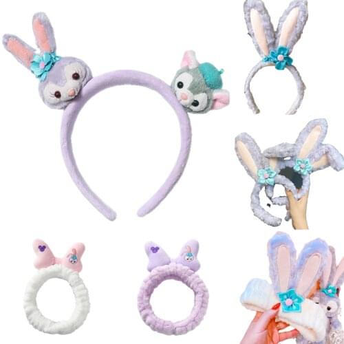 2021 Disney Stellalou Hairband Hairband Hair Accessories Cute Anime Cartoon Plush Doll Girls Headband Cosplay Childrens Gift