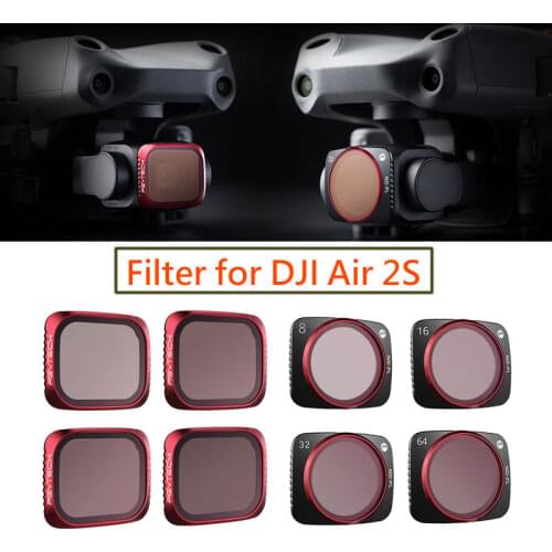 Pre-order PGYTECH For DJI Mavic Air 2S CPL/ UV/ ND8 16 32 64PL/VND Lens Filters Set Professional Filter Kit Air 2S