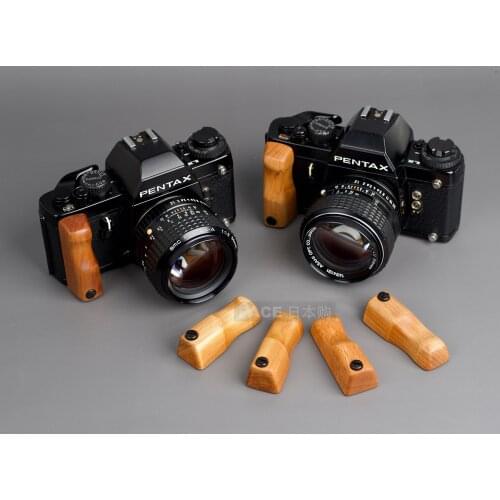 Walnut Wood grain carving Shake Handle Part For PENTAX LX camera Grip handle accessories hit screws
