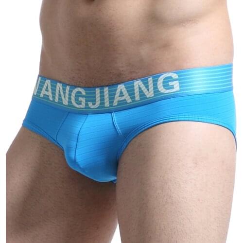 Sexy Mens Underwear U Convex Pouch Ultra-thin Ice Silk Mens Briefs Low Waist Sexy Shorts Men