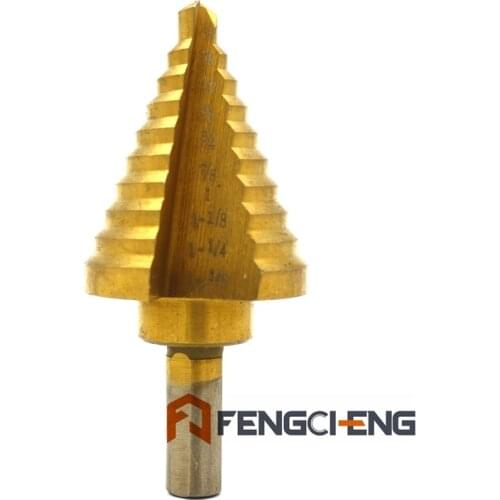 Step Bit 1/4" - 1 3/8" High speed steel titanium nitride coated Homebrew Hardware Free Shipping