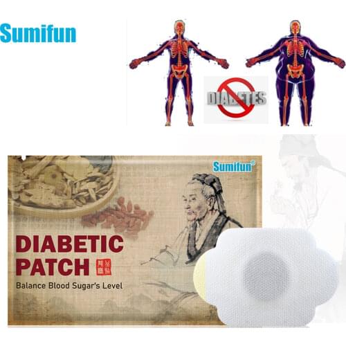 Sumifun 120 Pcs Diabetic Patch Medical Herbal Plaster Stabilizes K05101 Blood Sugar Level Reduce Glucose Content Balance Stick