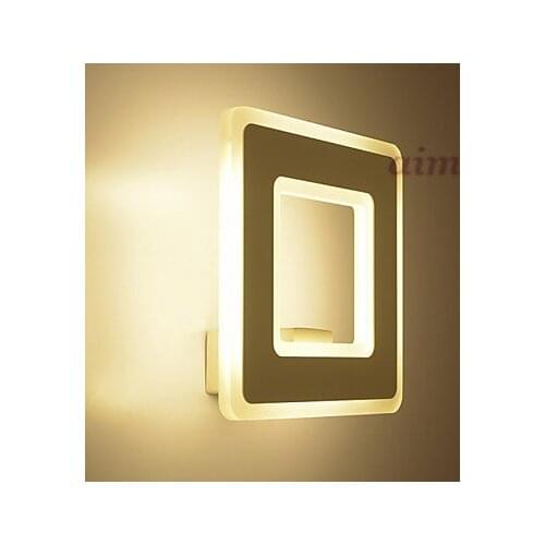 LED Integrated 12W Wall Sconces LED Modern/Contemporary Metal Size 22*22*10cm 85-265v