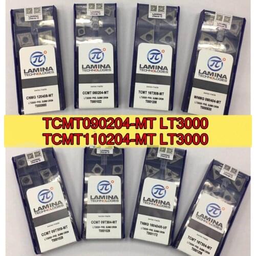 TCMT090204-MT TCMT110204-MT LT3000 100% swiss-made Lamina Metal ceramic Carbide insert Processing: steel Free shipping