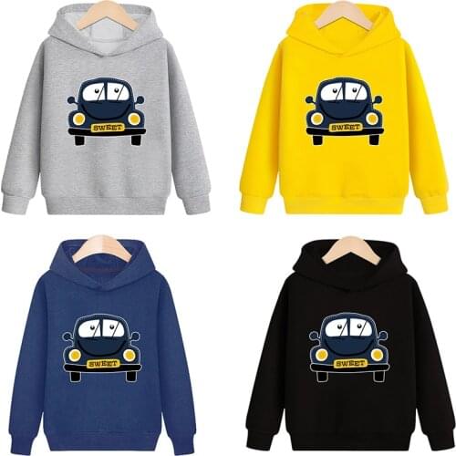 Baby Boys Girls Sweatshirts Winter Spring Autumn Child Hoodies Sweater Kids T-shirt Clothes New Arrival Print Car New 2020