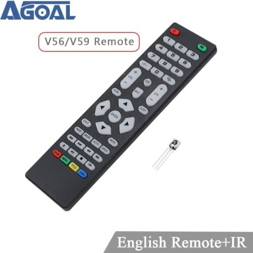 V59 V56 Skr.03 Universal Remote Control with IR receiver for LCD Driver Control board only use for V59 V56 3463A DVB-T2