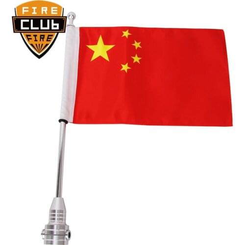 High Quality Motorcycle Chrome Flag Pole Luggage Rack Vertical China Fits For Harley Luggage Rack Moto Accessories