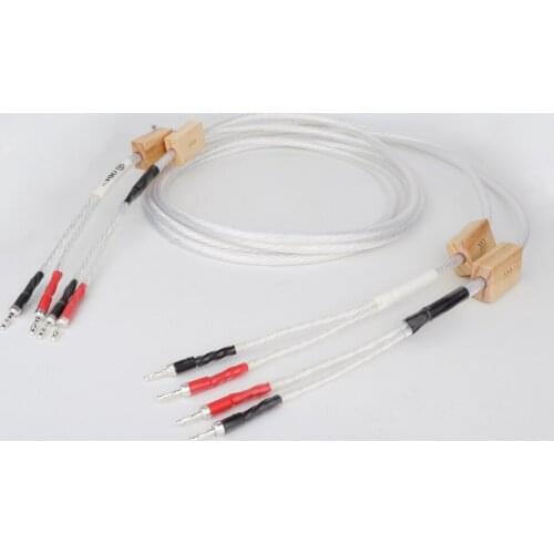 High Quality Odin Silver Plated Speaker Cable Loudspeaker Cable Hifi Audio Banana Plug Terminal Speaker Cord