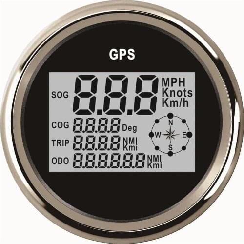 1pc Auto Tuning Gauges 85mm Digital GPS Speedometers Odometers Motorcycle Device 0-999Km/h Mph 9-32v with Backlight and Antenna