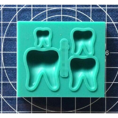 Cake Tool 1 pc tooth teeth Silicone Mold Sugarcraft Chocolate fondant tool sugarcraft mould