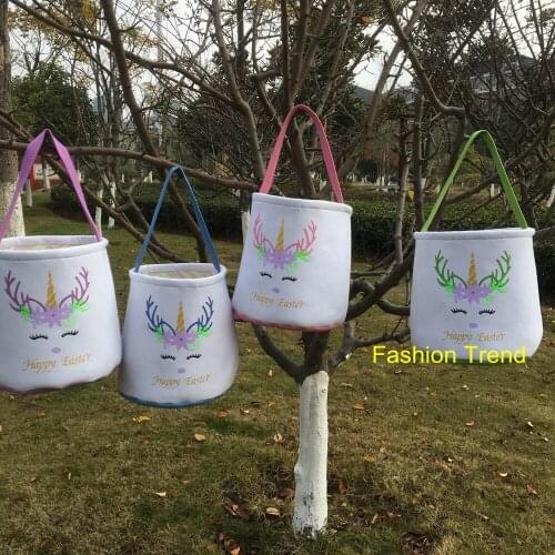 10pcs/lot Monogram New Arrival Unicorn Cute Children Gift Storage Bag High Quality Multi Colors Basket