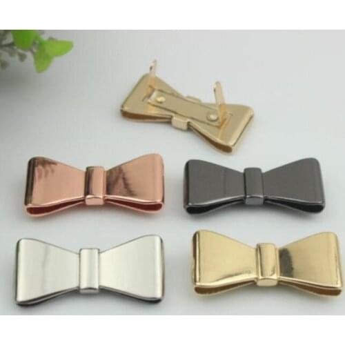 10 pcs/lot) luggage handbag hardware multi-color metal bow shoes handbag decorative accessories