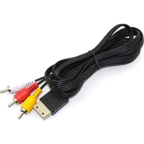 100PCS High quality 1.8M/6FT AV Audio Video 16pin 16 PIN Stereo Composite Adapter Cable Cored For Sega Dreamcast DC