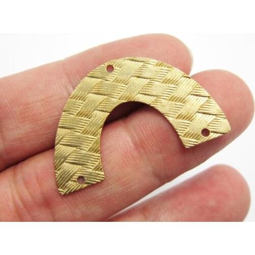 Brass pendant 9x33.8mm U shaped Raw brass charm connector Earrings findings -20pcs R933
