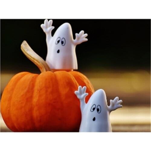 2019 new arrived Full round Diamond Painting Pumpkin 5D DIY Diamond Mosaic Halloween Picture Of Rhinestone Home Decoration Gift