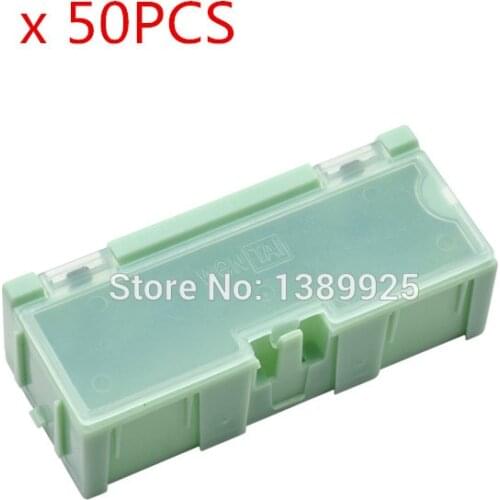 50PCS/lot #2 Green Color Capacitor Resistor SMT Electronic Component Mini Storage box Practical Jewelry Storaged Case