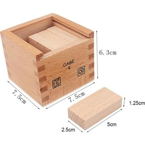 8 -Piece Unpainted Wooden Bricks Kids Building Blocks Playing Toys In Box