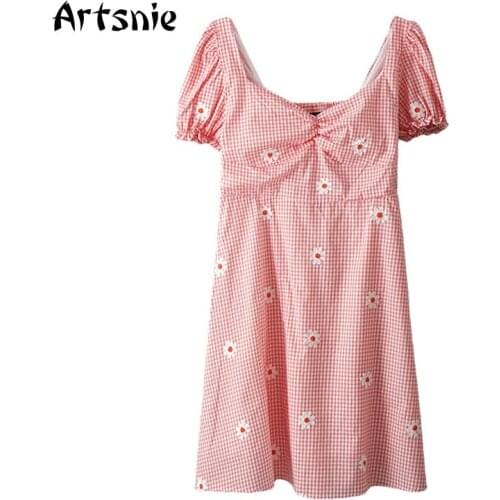 Artsnie Summer Dresses With Sleeves