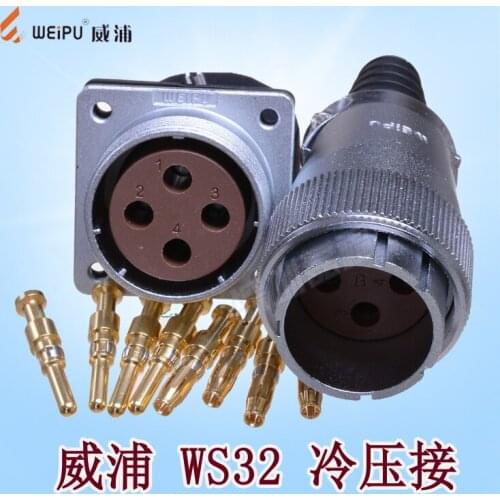 WEIPU aviation plug WS32 4,6,10,15,19 core cold crimping