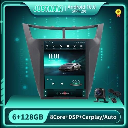 JUSTNAVI Car Radio For Chevrolet Sail 3 2015-2017 Tesla Style Multimedia Video GPS Navigation WIFI Auto Stereo DSP 6G 128G 9.7