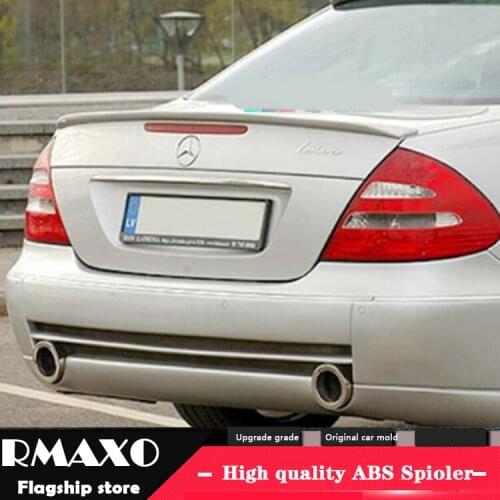For Benz W211 Spoiler 2005-2009 Benz W211 E300 E320 E240 YC-PK Spoiler ABS Material Car Rear Wing Color Rear Spoiler