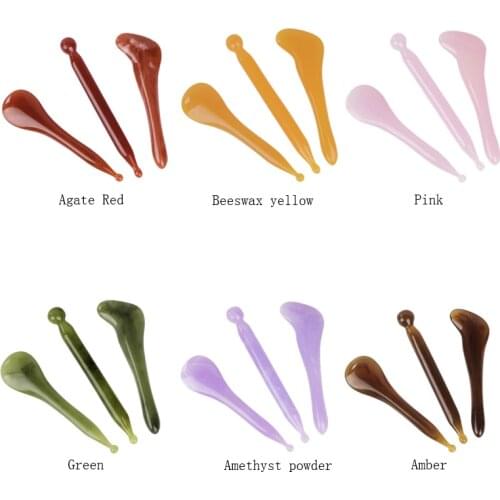 Gua Sha Massage For Face 3pcs Set Gua Sha Comb Facial Pull the Tendons Stick Neck Acupuncture Pen General Purpose Massage Boards