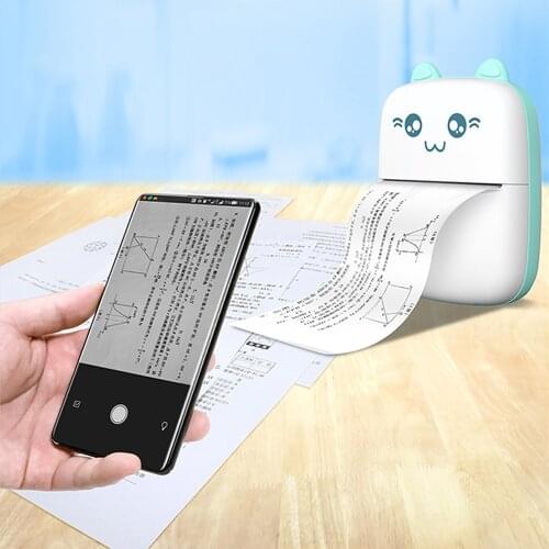 Cartoon Mini Portable Thermal Printer Photo Pocket Photo Printer Printing Wireless Bluetooth For Android Ios Printers Impresoras