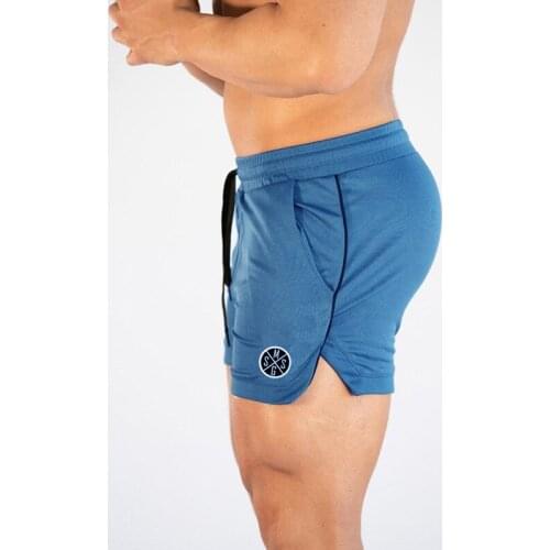 Muscleguys Fitness Mens Sporting Shorts Mesh quick dry breathable Gyms shorts man Fitness Short pants Jogger Beach sweatshorts