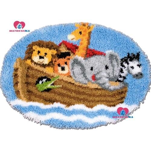 Latch Hook Rug Kits"cartoon Animals"knitted carpet embroidery Crocheting kits carpet embroidery kit Foamiran for crafts crochet