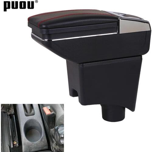 Armrest box For Nissan Almera Dual Layer Rotatable Central Store Content box with Cup holder ashtray USB Interface Car accessori