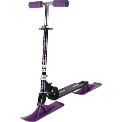 Sled scooter 125 wheel sled two-in-one children scooter snow slide