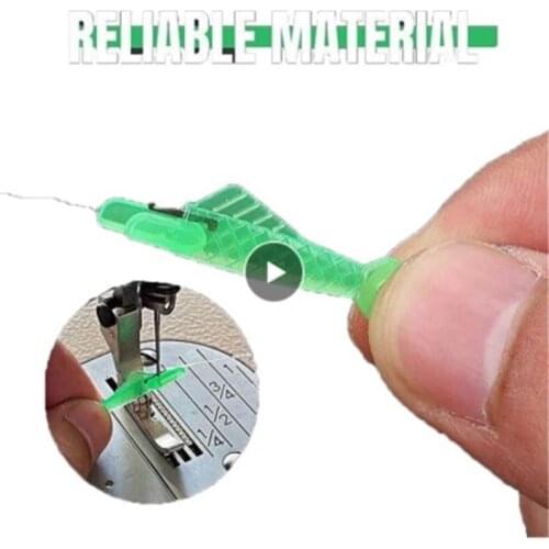 Sewing Machine Needle Threader Stitch Insertion Tool Automatic Threader Quick Sewing Threader Needle Tool DIY Sewing Accessories