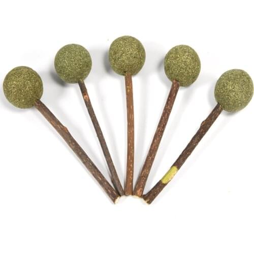 Pet Products Pet Cat Toys Natural Catnip Lollipop Shape Pet Molar Teeth Cat Toy Pet Christmas