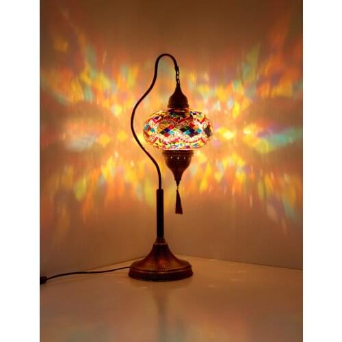 Turkish mosaic bedside table lamp new design big globe