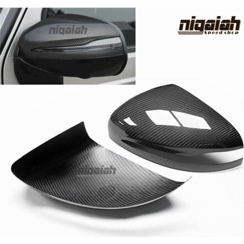 W463 2019 Dry Carbon Fiber Mirror Covers For Mercedes benz G-Class W463 GLE-Class GLS-Class G63 G500 Side Mirror Cap Replacement