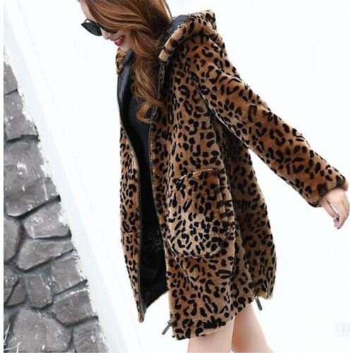 Autumn And Winter Fur & Faux Imitation mink WomensFur Jacket 2021 New Casual Warm Hooded Large Size Women Fur Jacket JK84