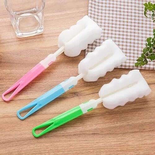 1 pc Lightweight Detachable Long Handle Sponge Mug Cleaner Cup Brushes Kitchen Cleaning Tools Milk Glass Thermos Washing