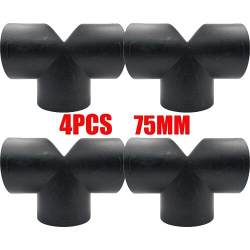 4PCS Air Vent Outlet Car Parking Heater Ducting T - 75MM Piece Elbow Bend Pipe Exhaust Connector For Webasto Eberspaecher Diesel