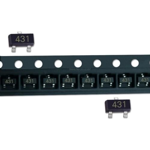 50pcs/lot TL431 CJ431 0.5% SOT-23 431
