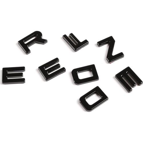 For Land Rover Defender 110 130 20 Car styling ABS chrome/Black Car Back door “DEFENDER” Logo Wordmark Stickers Car Accessories