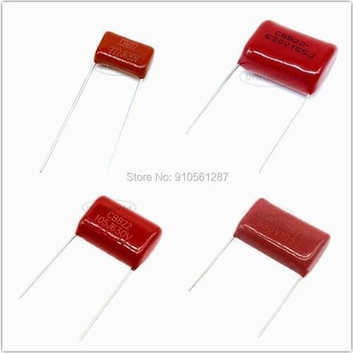 CBB film capacitor pitch 10mm 630V 102 103 104 123 152 153 154 182 183 222 223 224 273 332 333 393 472 473 562 563 682 683 822 J