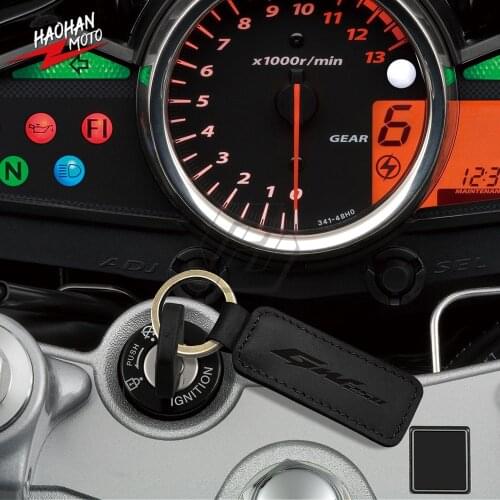 For Suzuki GW250 GW 250 Motorcycle Keychain Cowhide Key Ring