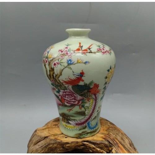 Tongzhinian Famille Rose Porcelain Vase antique antiques antiques genuine antiques collectibles antique antiques