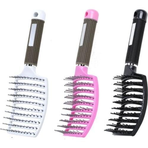 Curved Vented Brush Anti-Static Comb Wet Dry Hair Hairdressing Styling Tools for Men Women Salon Home Use
